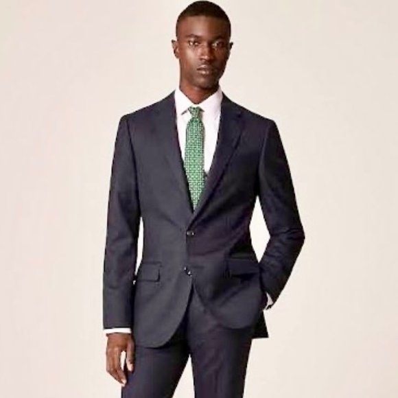 J. Crew Ludlow Slim-fit Suit Jacket w Loro Piana Italian Wool in Deep Navy 40R - Picture 1 of 11